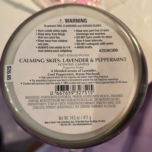 2 Brand New, Never Used Bath&BodyWork Scented Candles - Picture 7 of 8